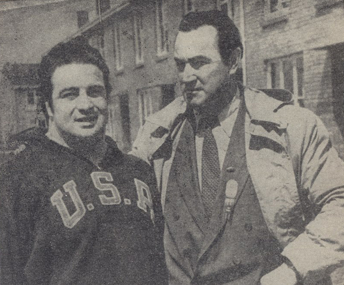 Яків Куценко та американець Пол Андерсон, Мельбурн, 1955 рік