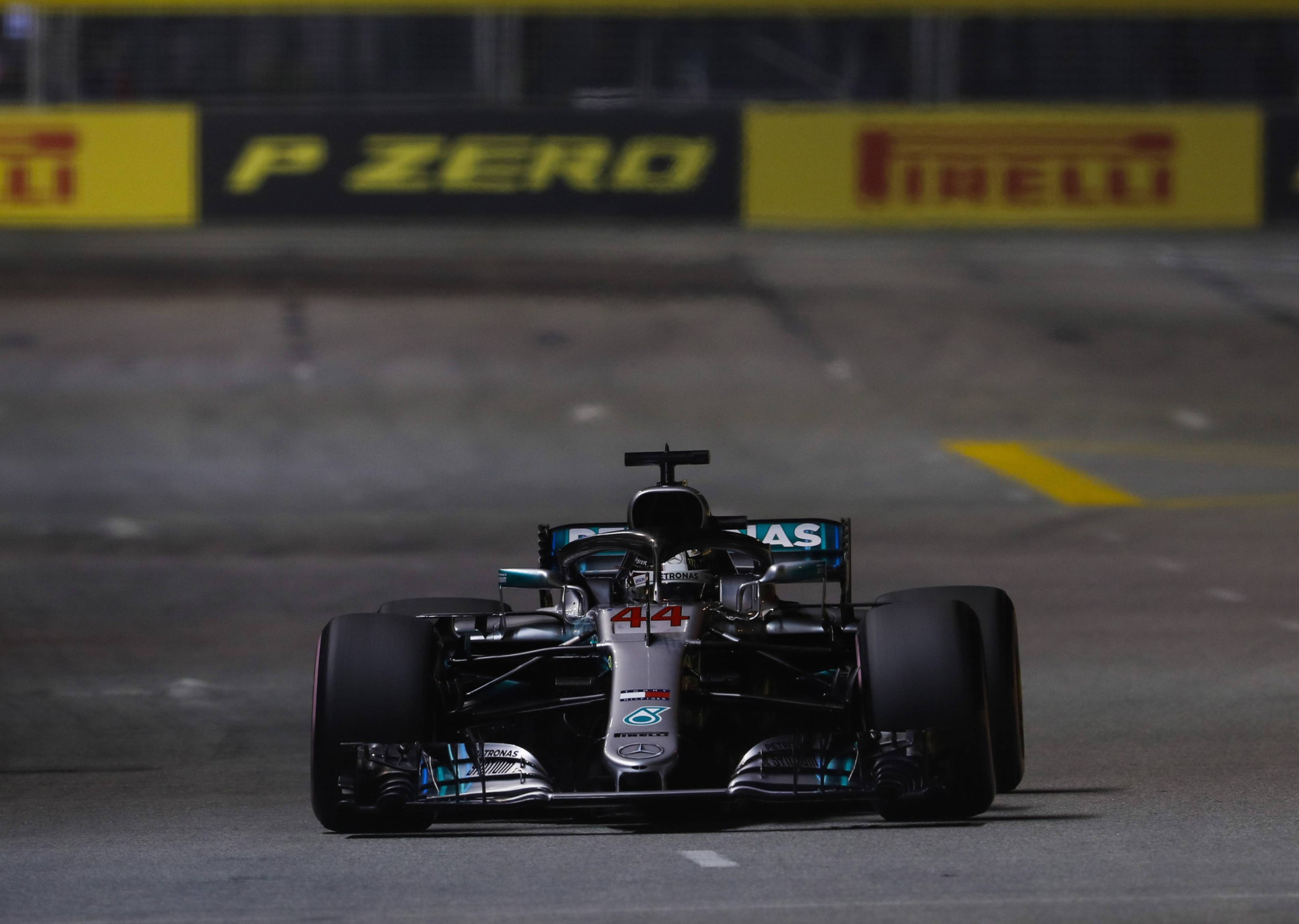Lewis Hamilton in qualification at Singapore Grand Prix 2018