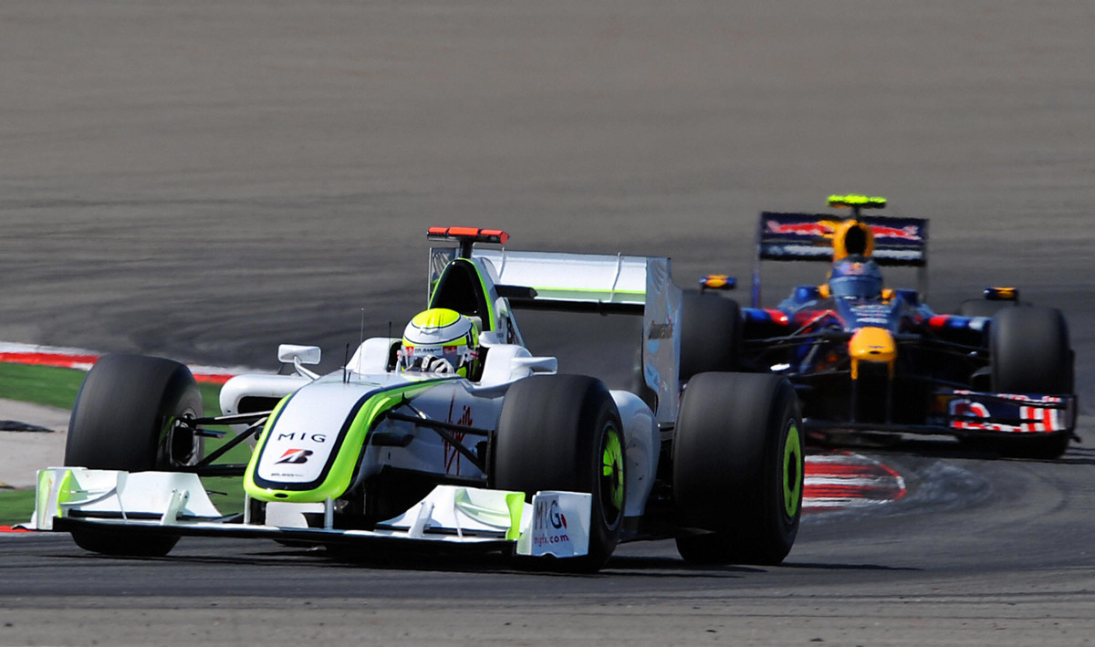 Дженсон Баттон (Браун GP) і Себастьян Феттель (Ред Булл) на Гран-прі Туреччини 2009