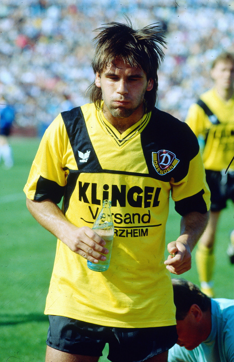 Ульф Кірстен у формі Динамо Дрезден, 1990 рік