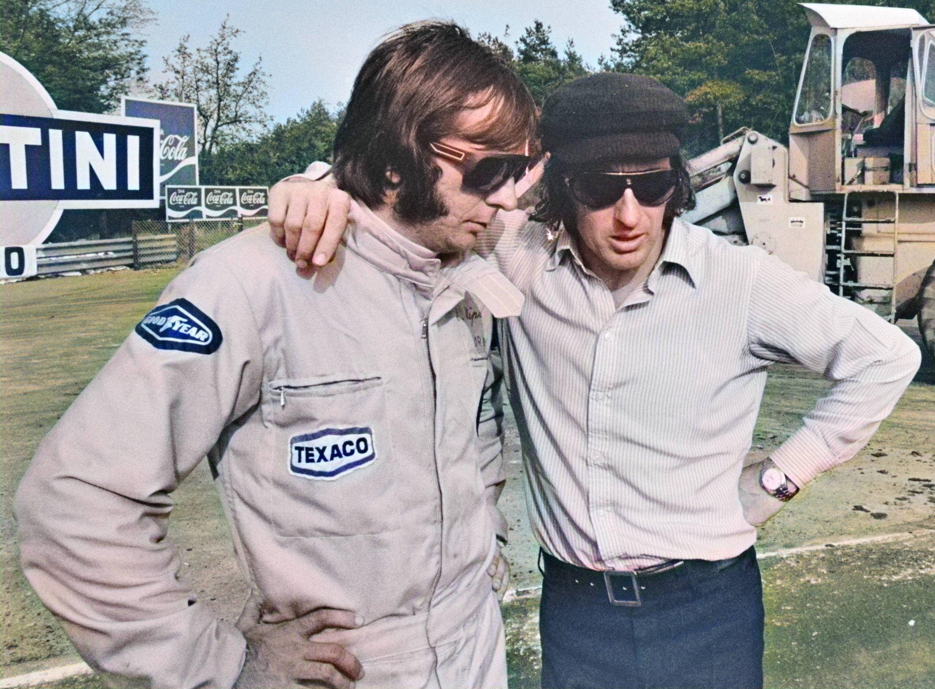 Emerson Fittipaldi and Jackie Stuart