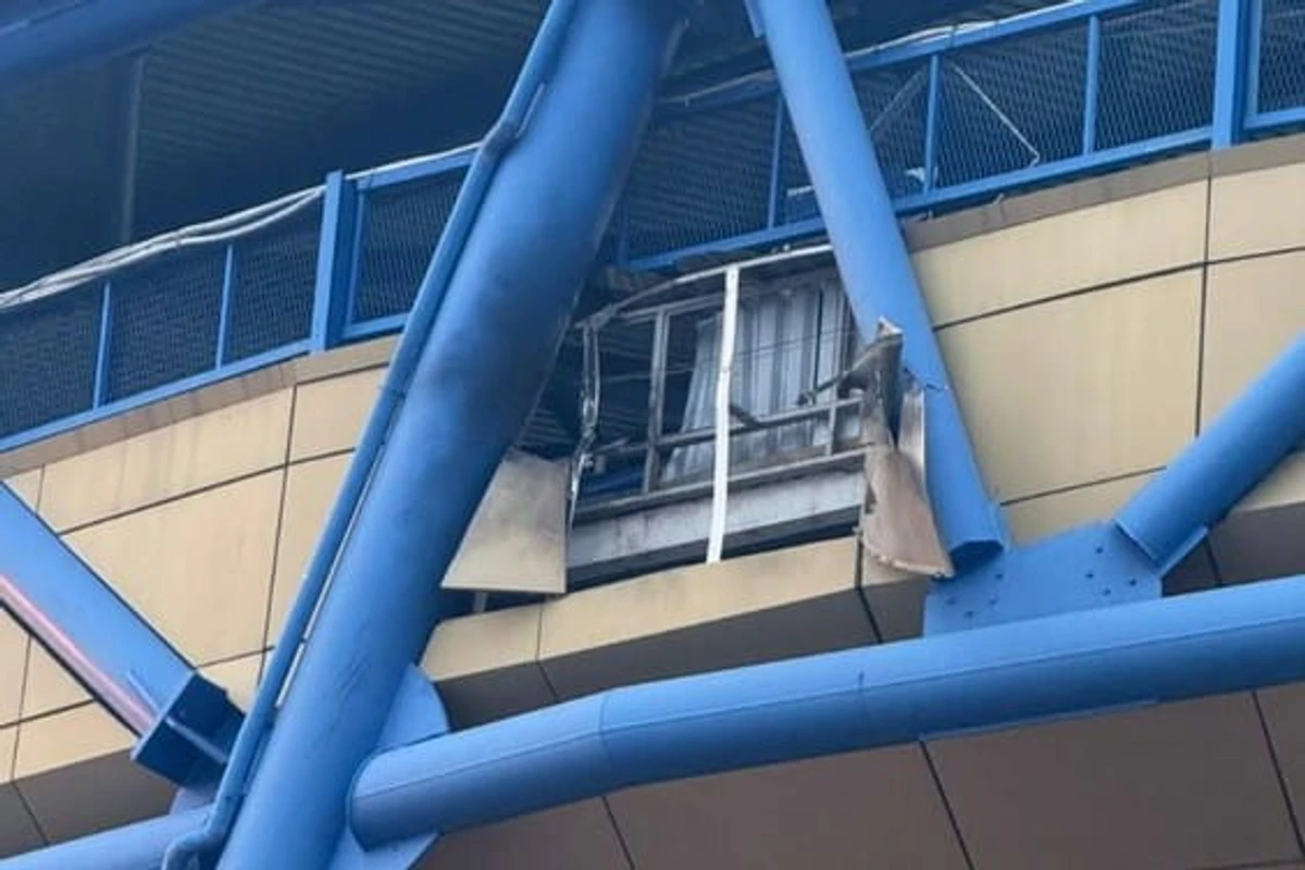 Повреждения на стадионе Металлист