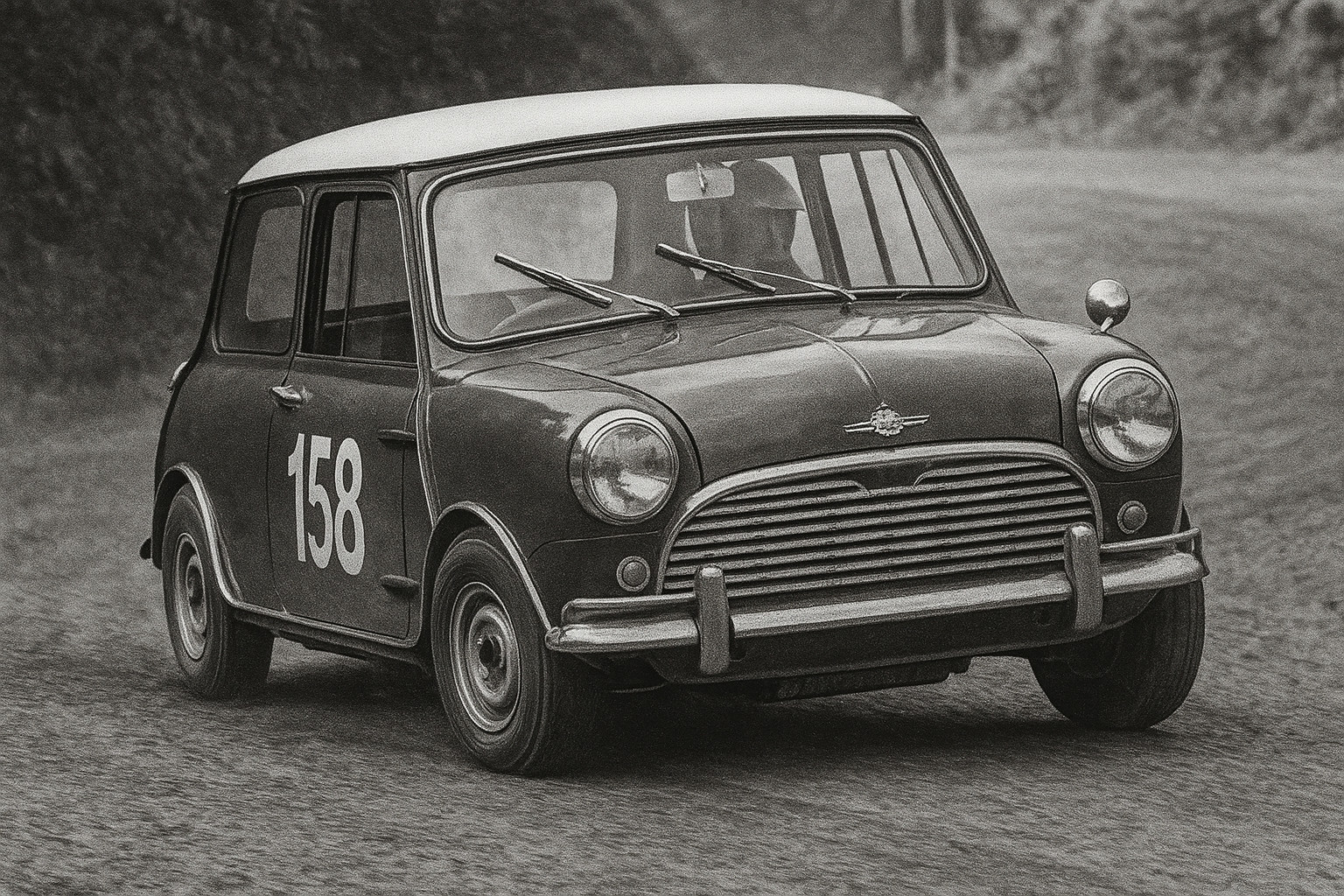 Ники Лауда за рулём Mini Cooper S