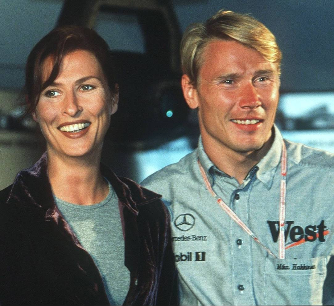 Мика Хаккинен и его жена - Эрья