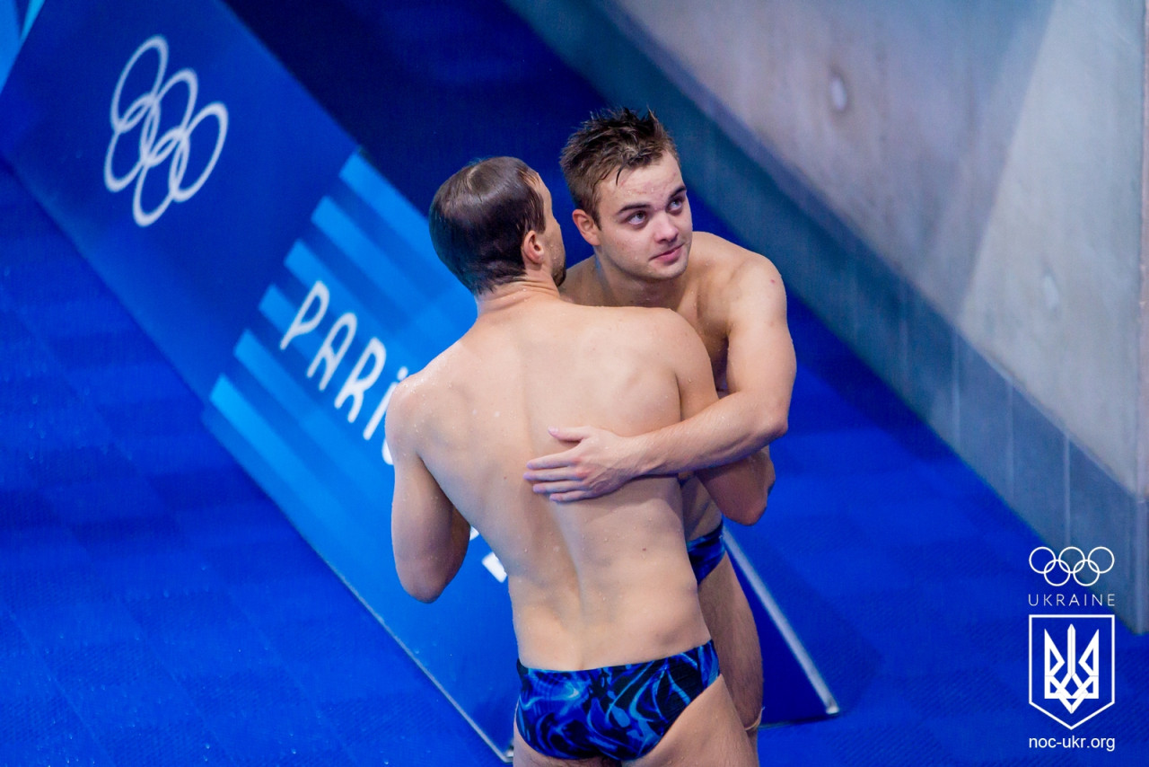 Українські стрибуни у воду Данило Коновалов і Олег Колодій на Олімпійських іграх-2024