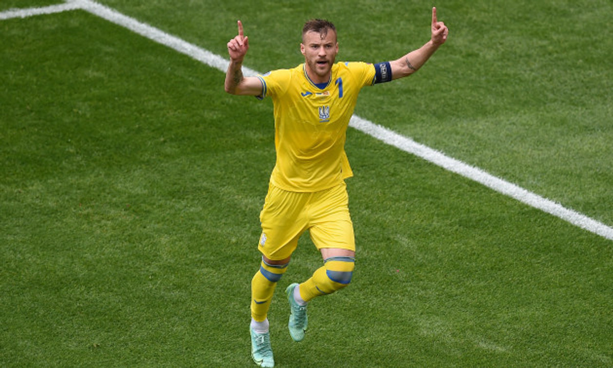 Андрі Ярмоленко після голу у ворота Північної Македонії на Євро-2020 — Getty Images