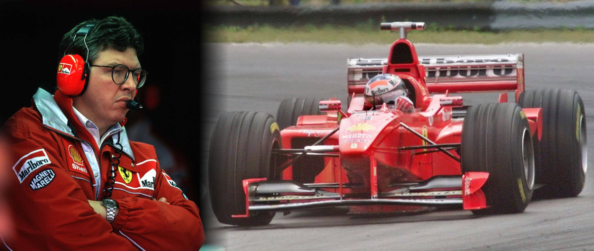 Росс Браун і Міхаель Шумахер у 1998 році