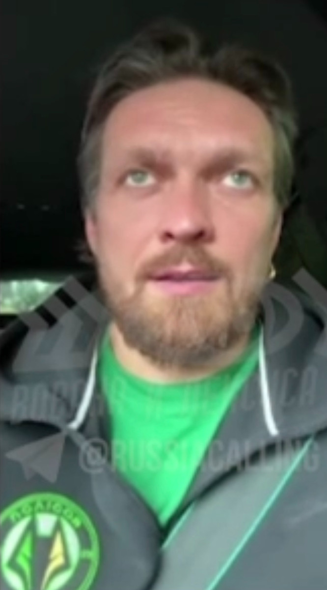 Скриншот с видео пранка якобы с участием Александра Усика