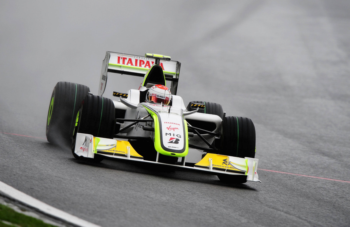 Рубенс Баррікелло у кваліфікації до Гран-прі Бразилії 2009