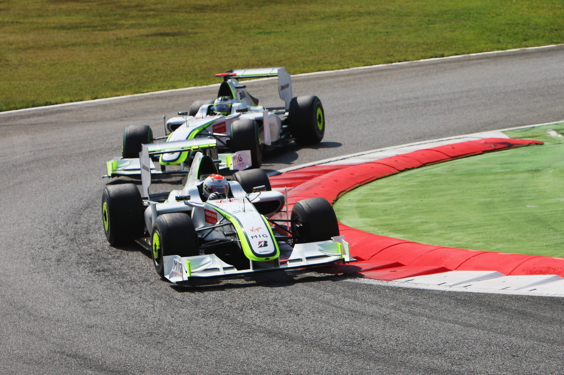 Рубенс Баррікелло та Дженсон Баттон на Гран-прі Італії 2009