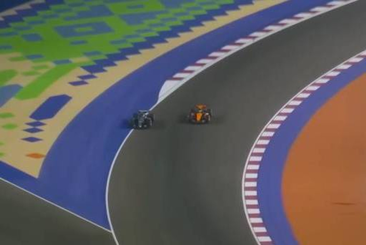 Адреа Кімі Антонеллі помиляється і пропускає Ландо Норріса