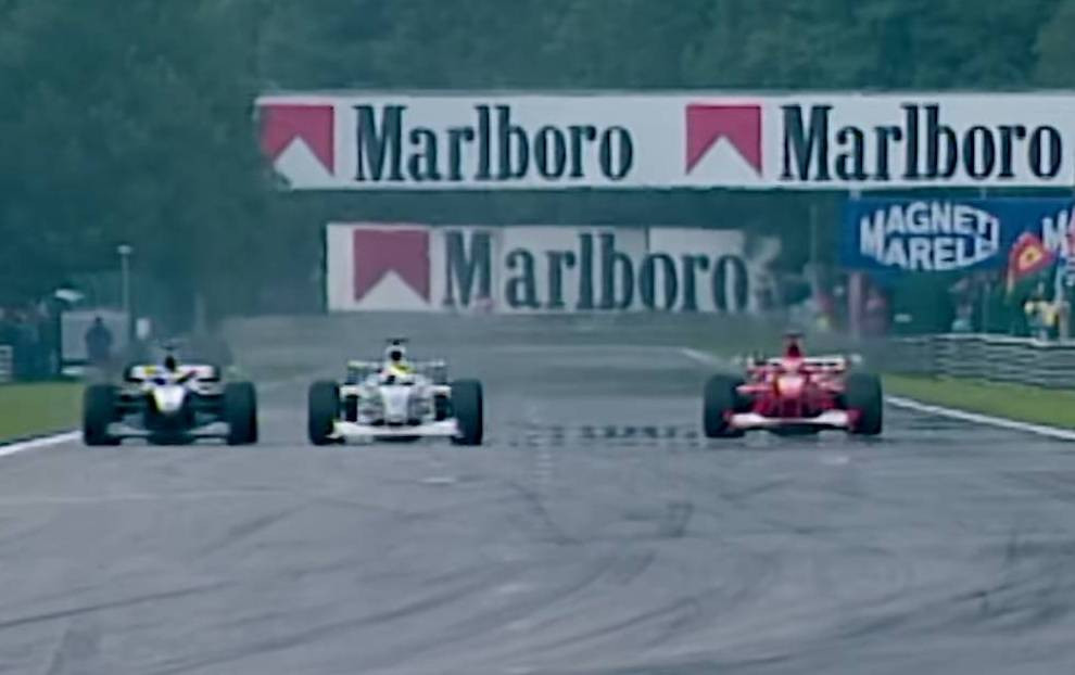 Знаменитый обгон на Гран-при Бельгии 2000
