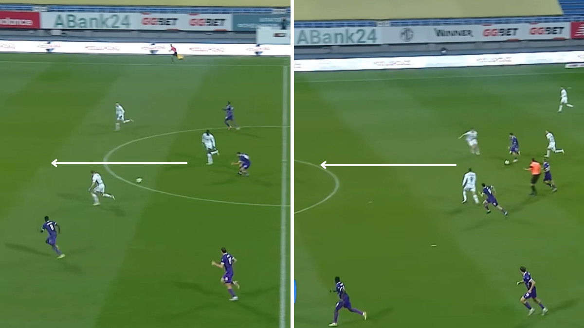 Показовий гольовий вихід ЛНЗ з оборони в атаку у матчі проти Динамо