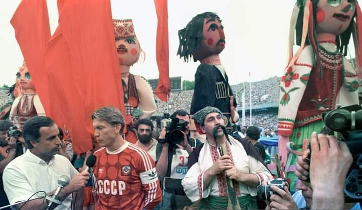 Валентин Щербачев и Олег Блохин